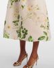Monique Lhuillier Monique Lhuillier Floral silk satin midi dress - 5