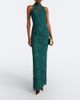 Monique Lhuillier Monique Lhuillier Halterneck lace gown - 2