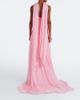 Monique Lhuillier Monique Lhuillier Scarf-detail draped silk bustier gown - 6