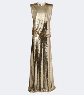 Monique Lhuillier Monique Lhuillier Sequined embellished gathered gown