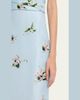 Monique Lhuillier Strapless Posie Print Silk Midi Cocktail Dress - 5