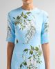 Monique Lhuillier Women's Floral Crêpe Short-Sleeve Gown - 5