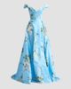 Monique Lhuillier Women's Floral Silk Taffeta Off-the-Shoulder Ballgown - 1