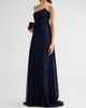 Monique Lhuillier Women's Strapless Silk Draped Gown - 4