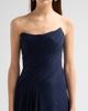 Monique Lhuillier Women's Strapless Silk Draped Gown - 5