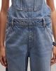Monki Monki 90s denim wide leg overalls jumpsuit in light blue wash - 3