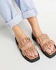 Monki Monki Aleena flatform sandals in tan-Brown - 2