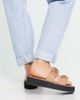 Monki Monki Aleena flatform sandals in tan-Brown - 4