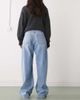 Monki Monki barrel leg jeans in mid blue wash - 3