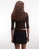 Monki Monki bengaline mini skirt in black - 2
