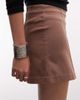 Monki Monki bengaline mini skirt in brown - 3