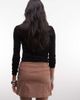 Monki Monki bengaline mini skirt in brown - 4