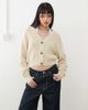 Monki Monki cable rib knitted cardigan in gray melange - 1