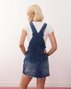 Monki Monki denim overall mini dress in blue wash - 4