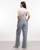 Monki Monki denim wide leg jumpsuit in light blue wash - 3