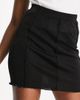 Monki Monki exposed seam mini skirt in black - 4
