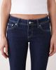 Monki Monki flare leg jeans in dark blue - 4