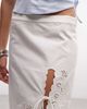 Monki Monki floral eyelet midi skirt in white - 2