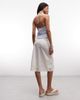 Monki Monki floral eyelet midi skirt in white - 3
