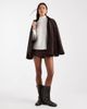Monki Monki high neck chunky rib knit sweater with volume sleeves in white-Black - 2