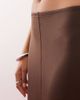 Monki Monki jersey floaty maxi skirt in dark chocolate brown - 4