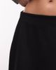 Monki Monki jersey mini skirt with front slit in black - 4