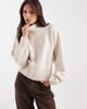 Monki Monki knit turtleneck sweater in beige-Neutral - 1