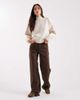 Monki Monki knit turtleneck sweater in beige-Neutral - 2