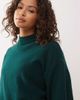 Monki Monki knit turtleneck sweater in dark green - 4