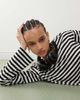 Monki Monki long sleeve top in off white and black stripes-Multi - 3