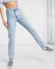 Monki Monki Moluna cotton slim leg jeans in bleach wash - MBLUE-Blues - 4