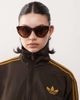 Monki Monki oversized round cat eye sunglasses in brown tortoise shell - 3