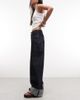 Monki Monki Peggy fold up loose fit jeans in indigo blue wash - 3