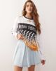 Monki Monki pleated mini denim skirt in light blue wash - 1