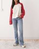 Monki Monki pocket detail flared jeans in denim blue wash - 1