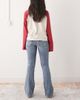 Monki Monki pocket detail flared jeans in denim blue wash - 2