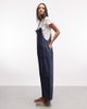 Monki Monki relaxed fit cotton cami jumpsuit in blue wash - 4