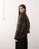 Monki Monki short collared jacket with wool in brown check - 2