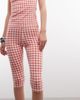Monki Monki stretch capri pants in red gingham print - part of a set - 4