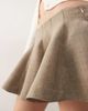 Monki Monki structured mini skirt in mole-Neutral - 3