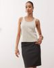 Monki Monki tailored midi skirt in dark gray melange - 1