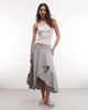 Monki Monki tie back halter top in white - 2
