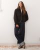 Monki Monki wool look short collared jacket in chocolate brown - 1