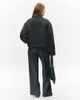 Monki Monki wool look short collared jacket in dark gray - 4