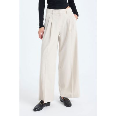 Monlicia Monlicia Liora Double-Pleated High-Waist Palazzo Trousers