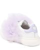 Monnalisa Monnalisa Appliqué leather and tulle sneakers - 3