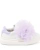 Monnalisa Monnalisa Appliqué leather and tulle sneakers - 4