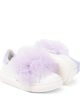 Monnalisa Monnalisa Appliqué leather and tulle sneakers - 6