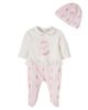 Monnalisa Monnalisa Baby cotton jersey onesie and beanie set - 1