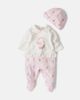 Monnalisa Monnalisa Baby cotton jersey onesie and beanie set - 2